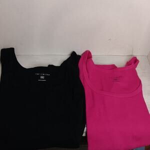 The Limited Women's Tank Tops Lot Of 2 Black & Pink Size XXL